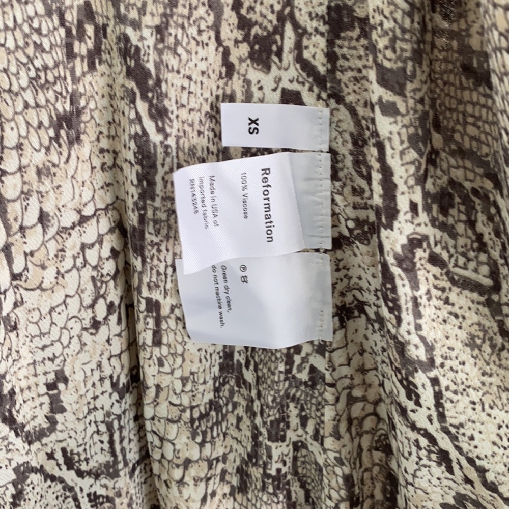 Reformation Python Print Wrap Midi Jaz Dress - image 5